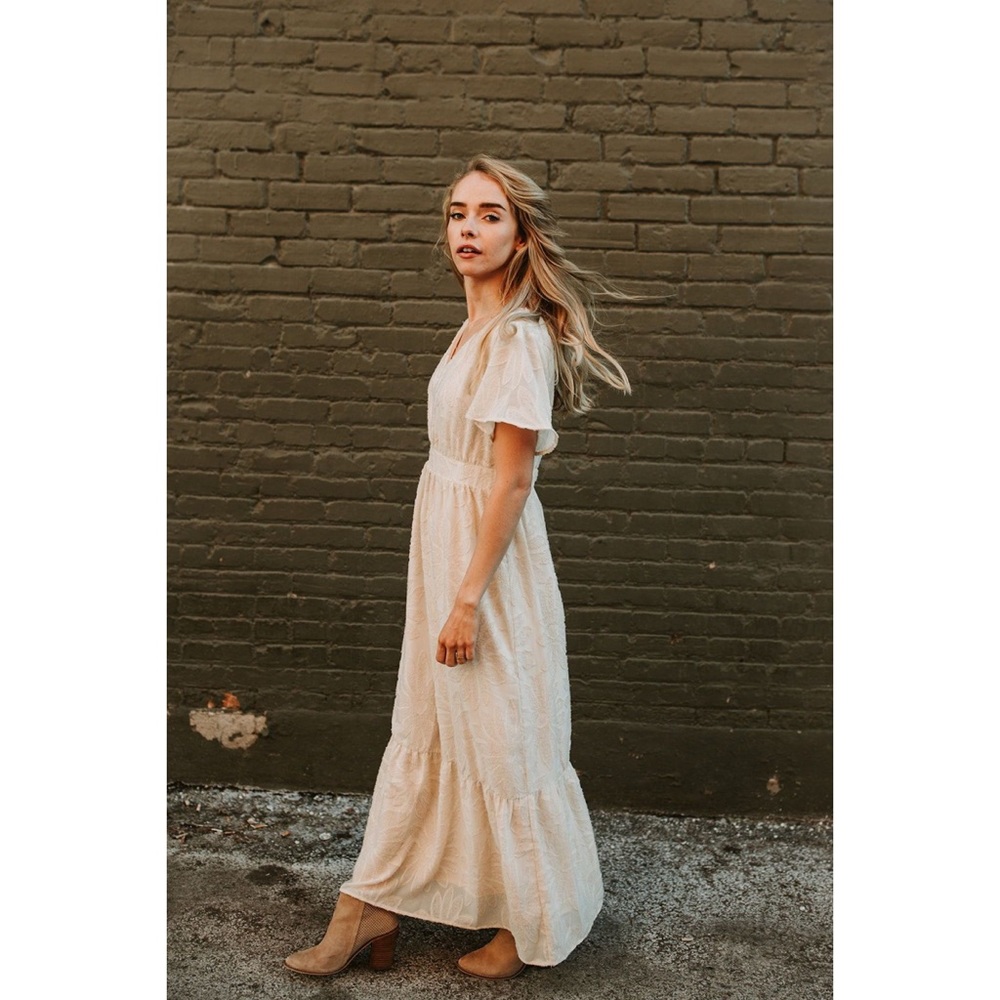 Piper + Scoot Theater Embroidered Maxi Dress